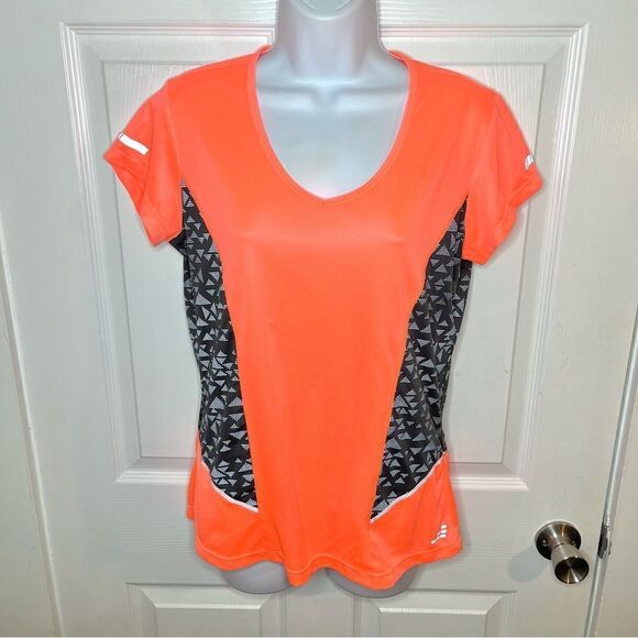 Academy BCG Bio Viz 360 Reflective Athletic Top VNeck Sport Tee Neon Orange M - Picture 4 of 12